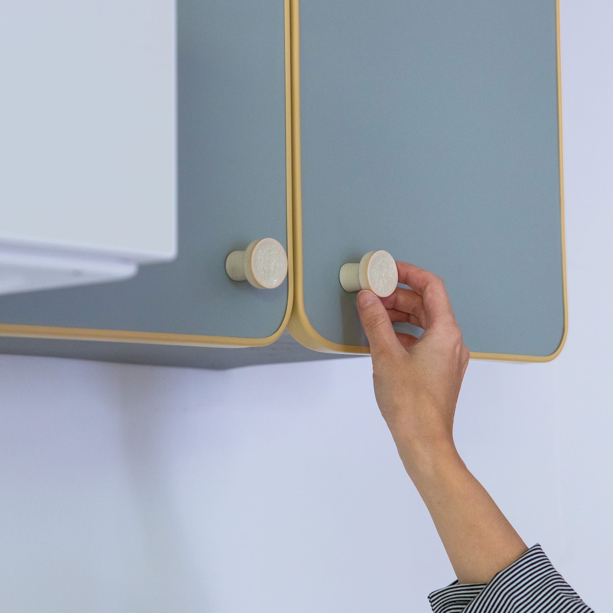 陶器のつまみ ホワイト | PS-HD016-01-G141 | 取っ手・つまみ | パーツ