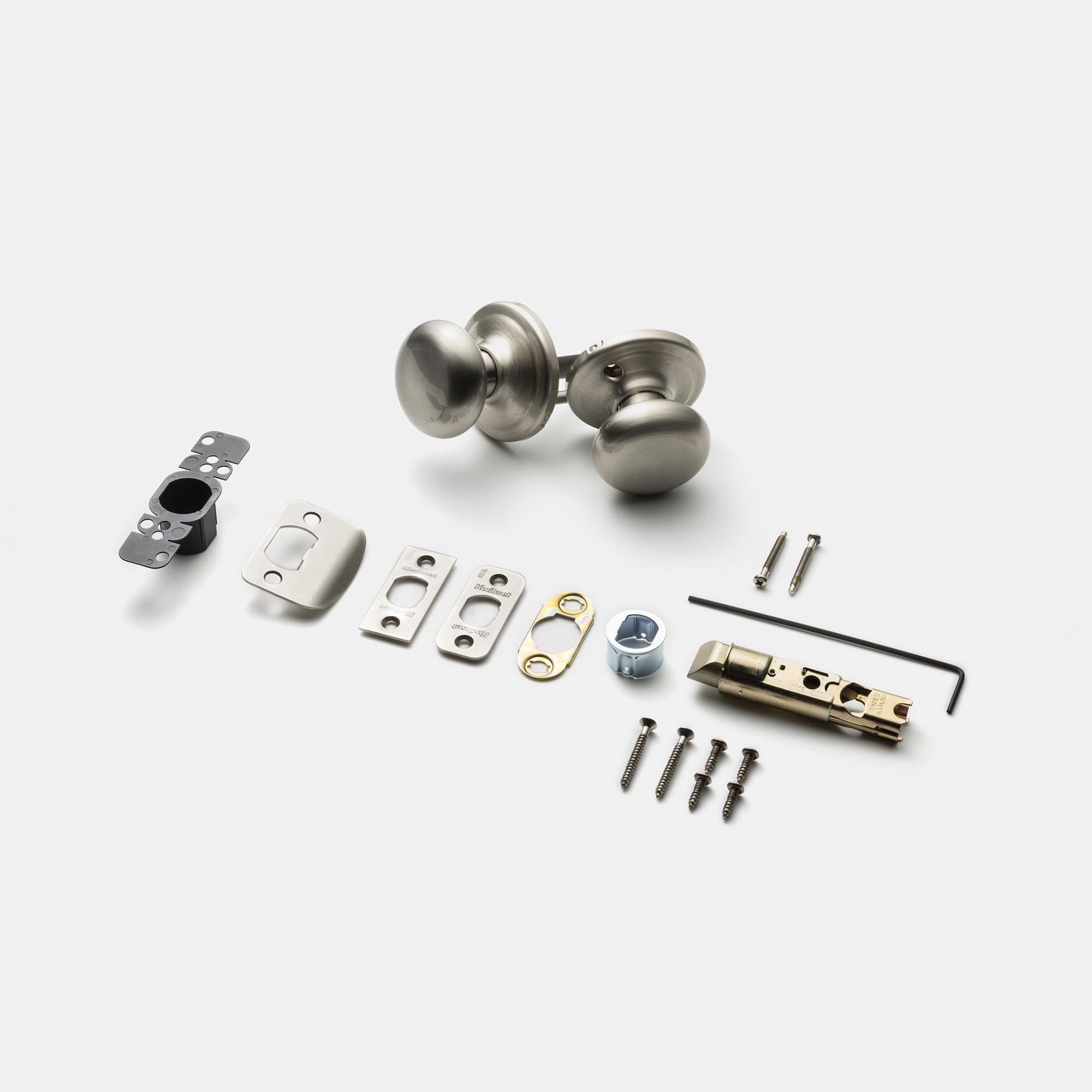 空錠ドアパーツ ラウンドノブ ニッケルサテン 空錠 | PS-HD020-01-G290