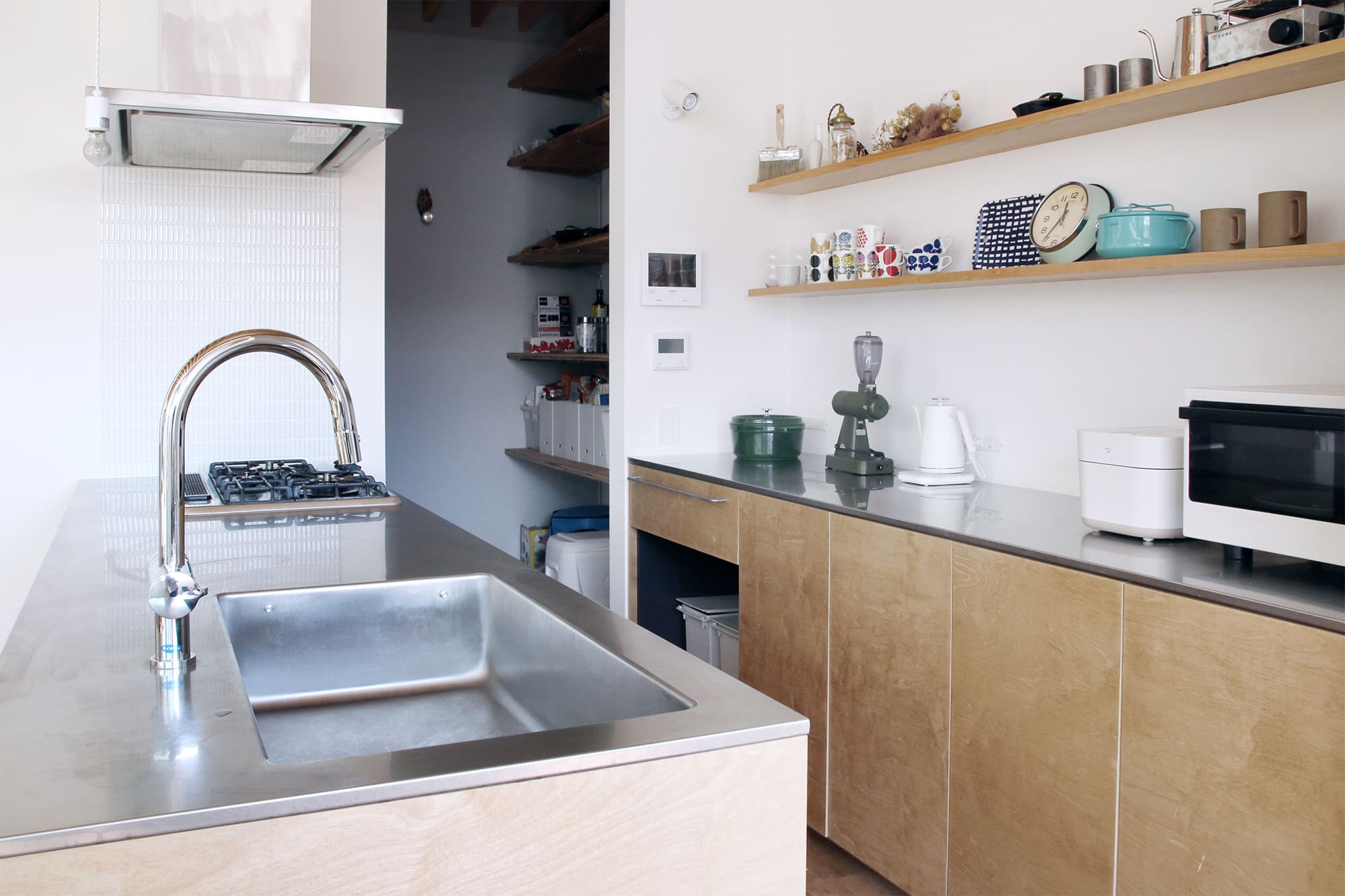 木製キッチンカウンター サイドパネル | KB-KC023-18-G183 | キッチン