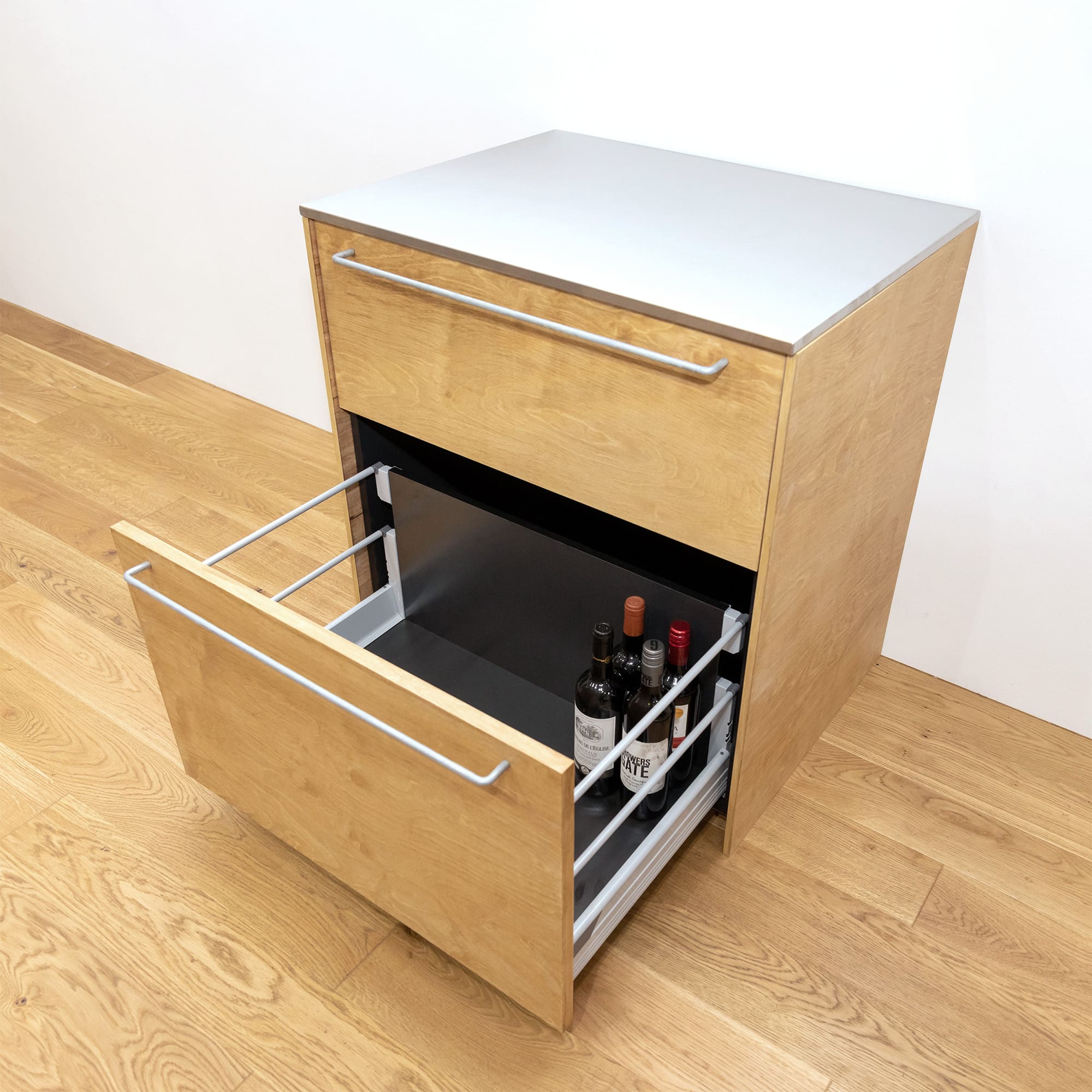 木製キッチンカウンター 引き出し | KB-KC023-15-G183 | キッチン収納