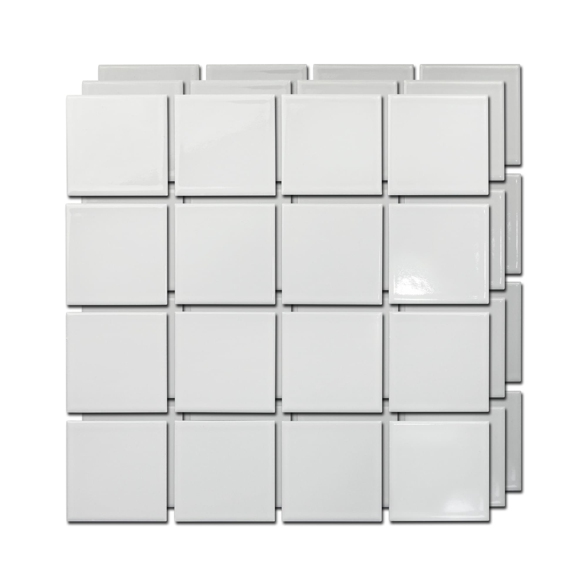 T番タイル ホワイト 75角（ケース） | WL-TL020-02-G141 | 四角形