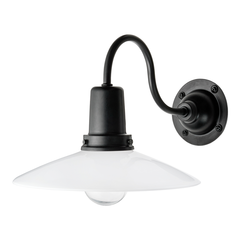 レトロブラケットライト 水平アーム ブラック×ブラック | LT-BR003-04