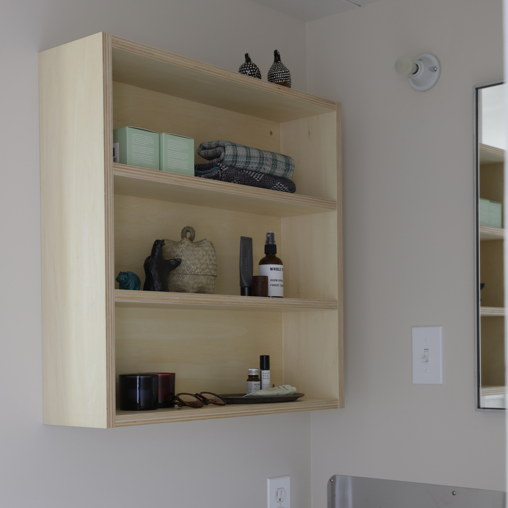 レギュラーシェルフ シナ 3段 W450 | KB-KC035-13-G173 | キッチン収納