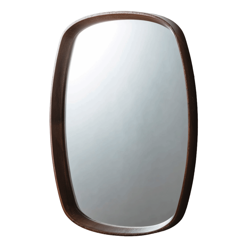 木製ラウンドミラー スクエア 600 | KB-AC019-03-G141 | ミラー | 洗面