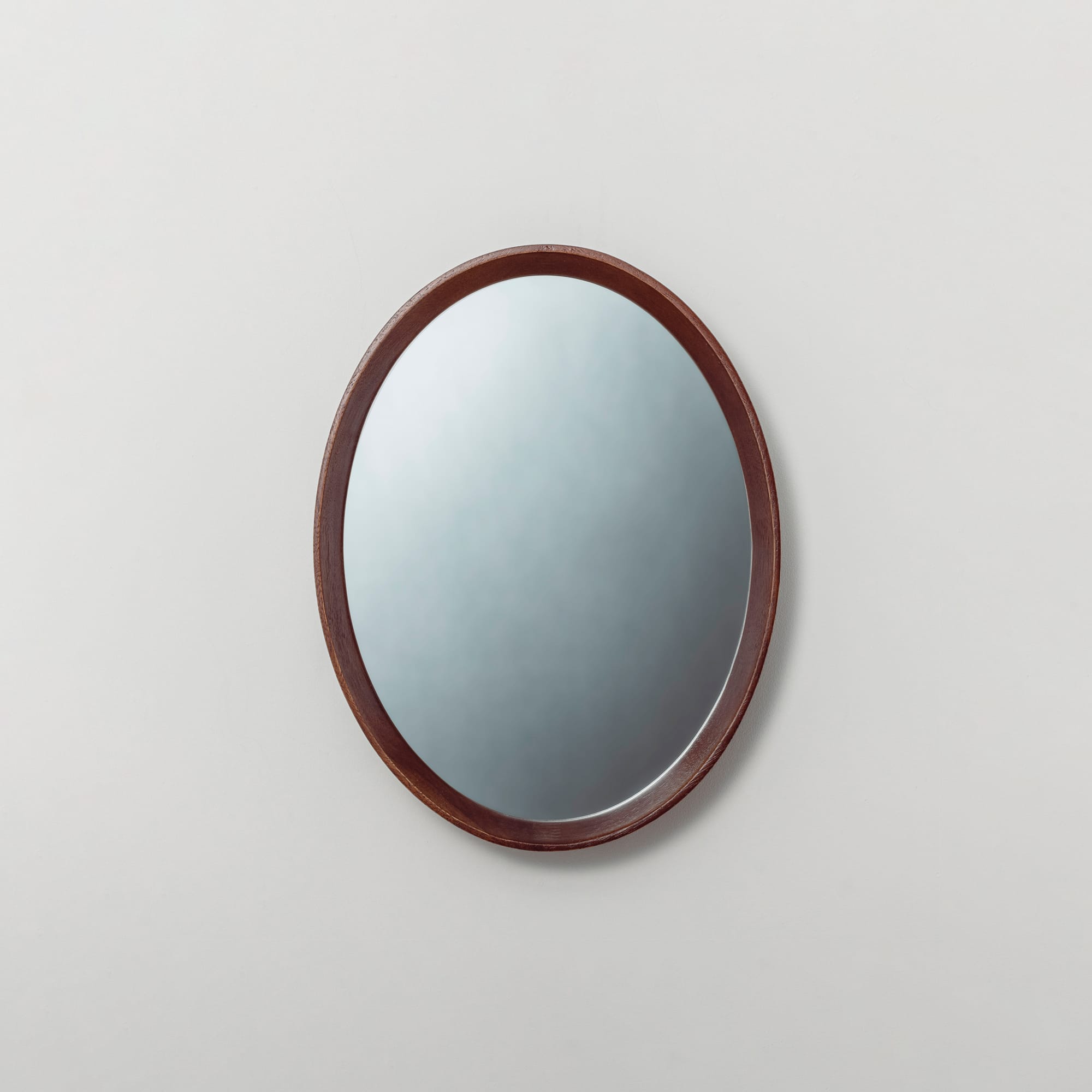 木製ラウンドミラー オーバル 425 | KB-AC019-02-G141 | ミラー | 洗面