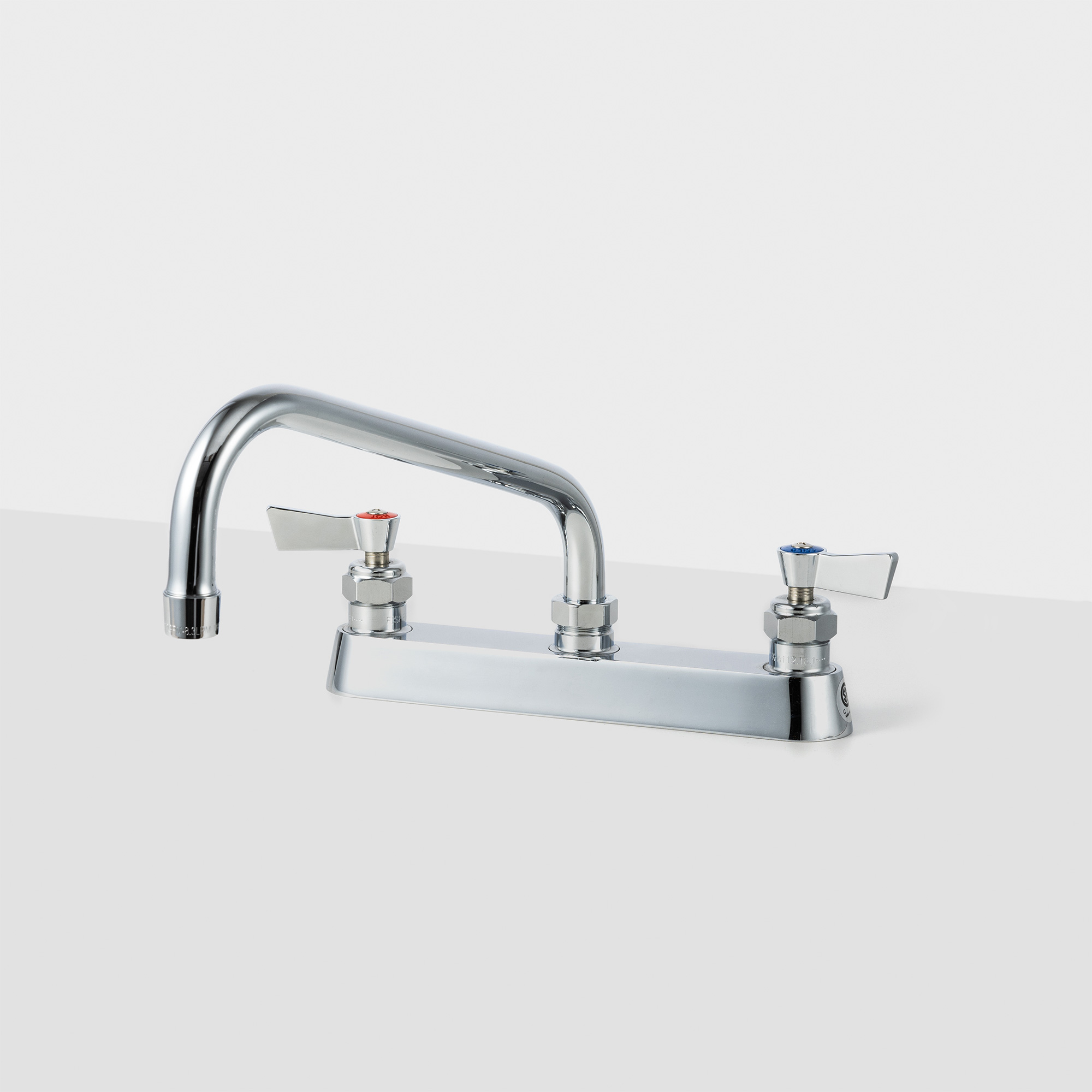 ワーカーズ水栓 台付けツインレバー混合栓 L250 | KB-TP009-08-G141