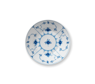 ブルーフルーテッド プレイン ディーププレート 17cm|ロイヤル