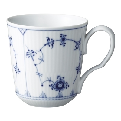 ブルーフルーテッド プレイン マグ S ペア 280ml|ロイヤル