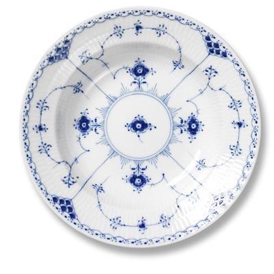 ブルーフルーテッド ハーフレース ディープ プレート 21cm|ロイヤル