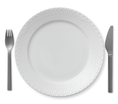 ホワイトフルーテッド ハーフレース プレート 27cm|ロイヤル