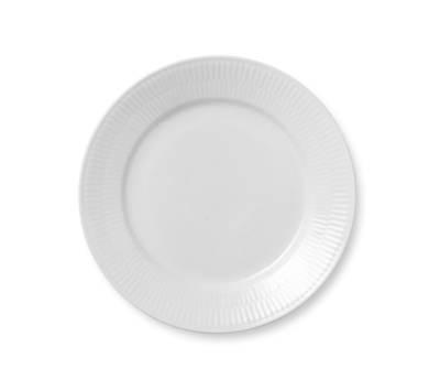 ホワイトフルーテッド プレート 22cm|ロイヤル コペンハーゲン 公式