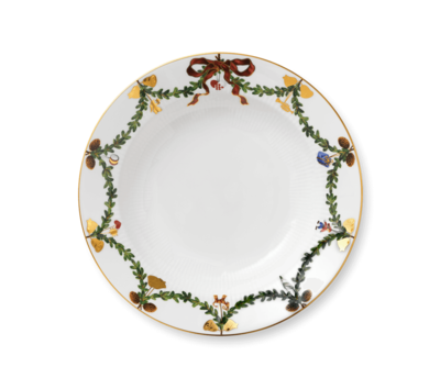 スターフルーテッド クリスマス ディーププレート|ロイヤル