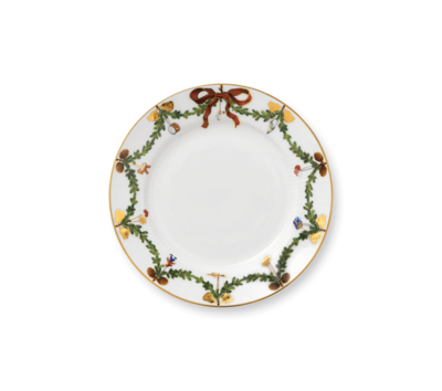 スターフルーテッド クリスマス プレート 19cm|ロイヤル