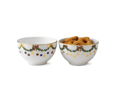 スターフルーテッド クリスマス ボウル ペア|ロイヤル コペンハーゲン