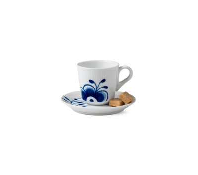 ブルーフルーテッド メガ エスプレッソカップ&ソーサー 100ml|ロイヤル