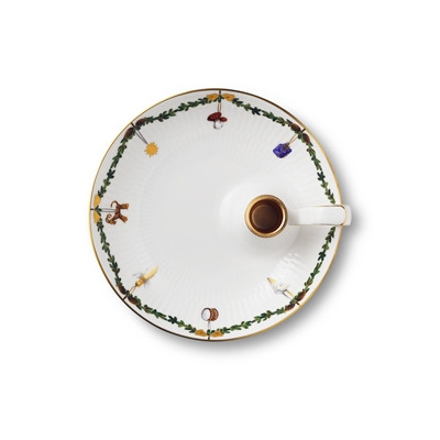 スターフルーテッド クリスマス キャンドルホルダー|ロイヤル