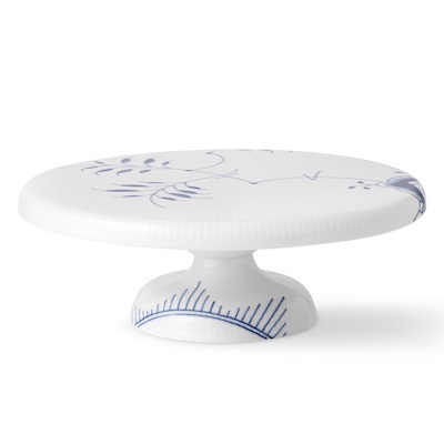 ブルーフルーテッド メガ ケーキディッシュ 足つき|ロイヤル