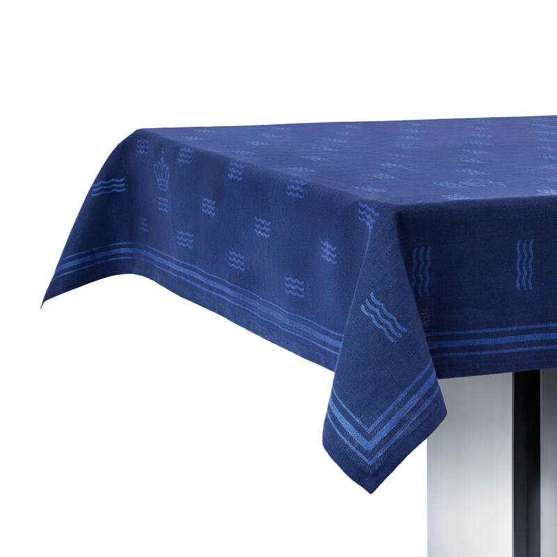 ウェーブ テーブルクロス ブルー|ロイヤル コペンハーゲン 公式