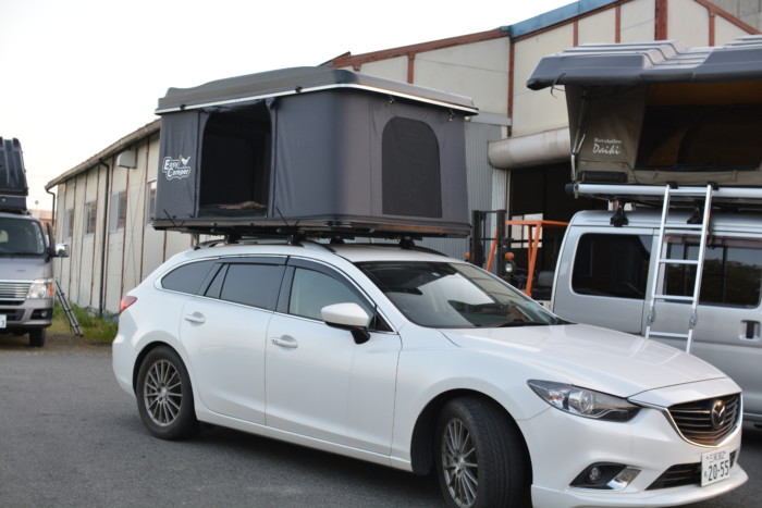 ルーフテント イージーキャンパー e-タワー｜ルーフテント「イージー