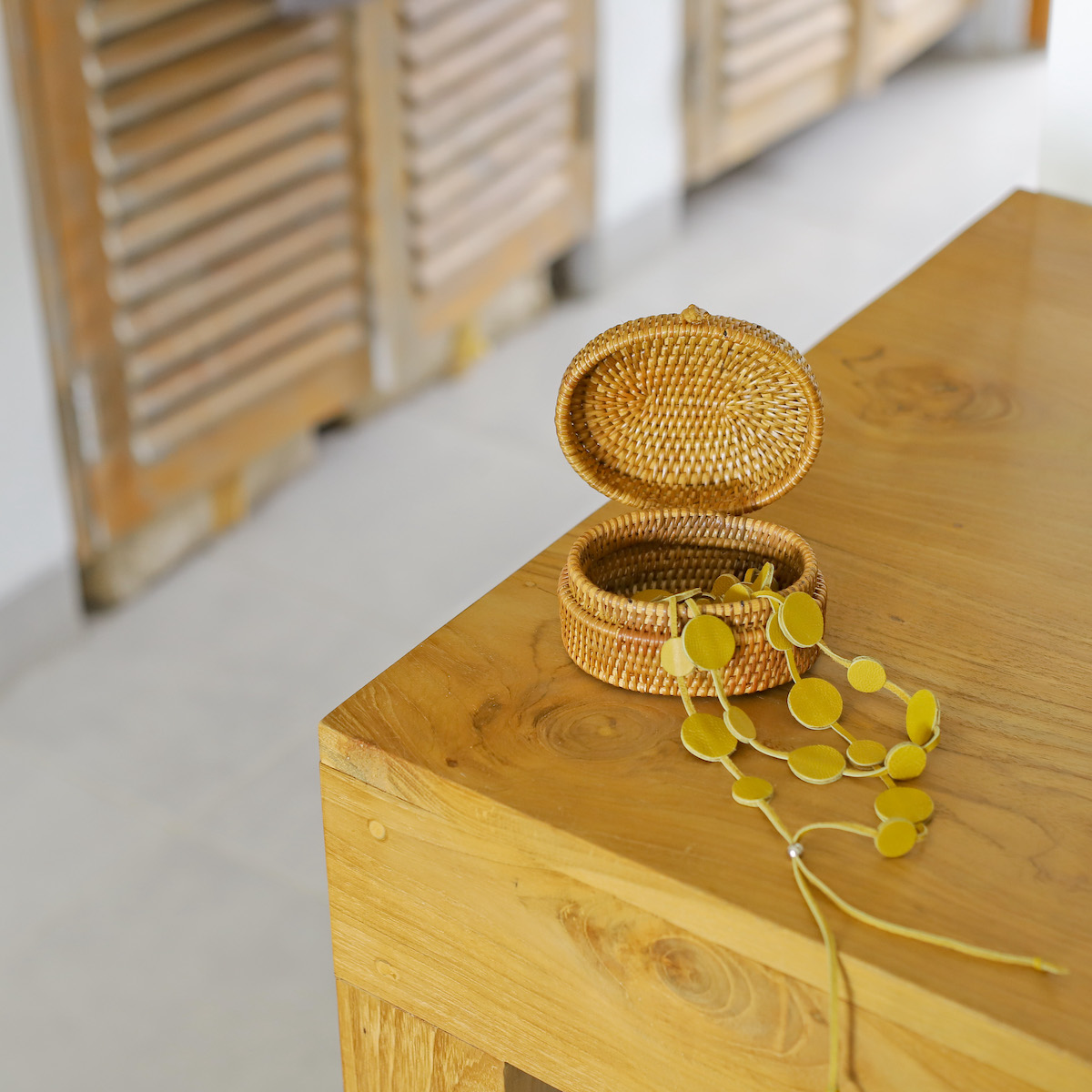 オーバルふっくら蓋付き Sサイズ (BOX410) Rosily(ロージリー) バリ島