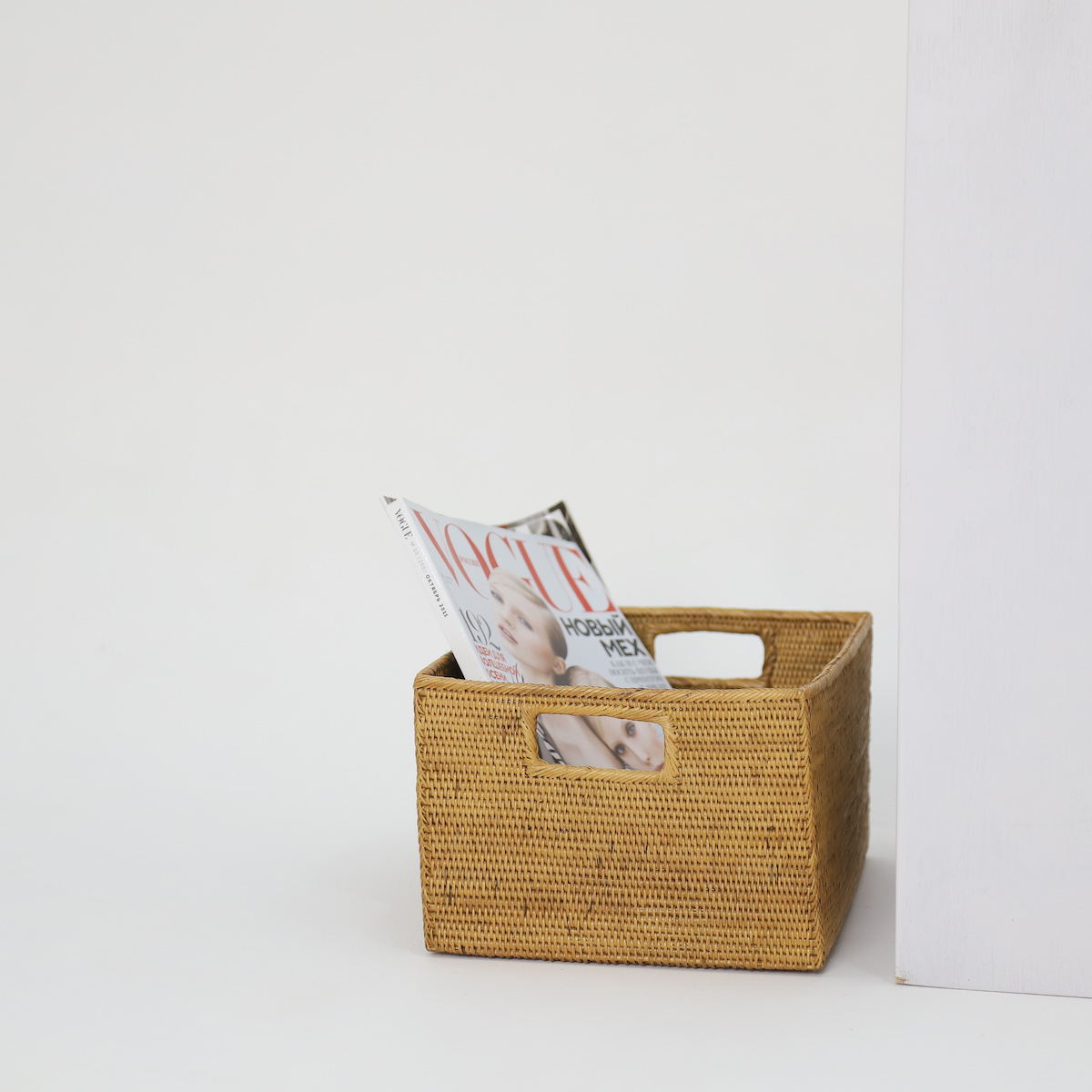 長方形小物入れ穴空き (BOX414) Rosily(ロージリー) バリ島 アタかご