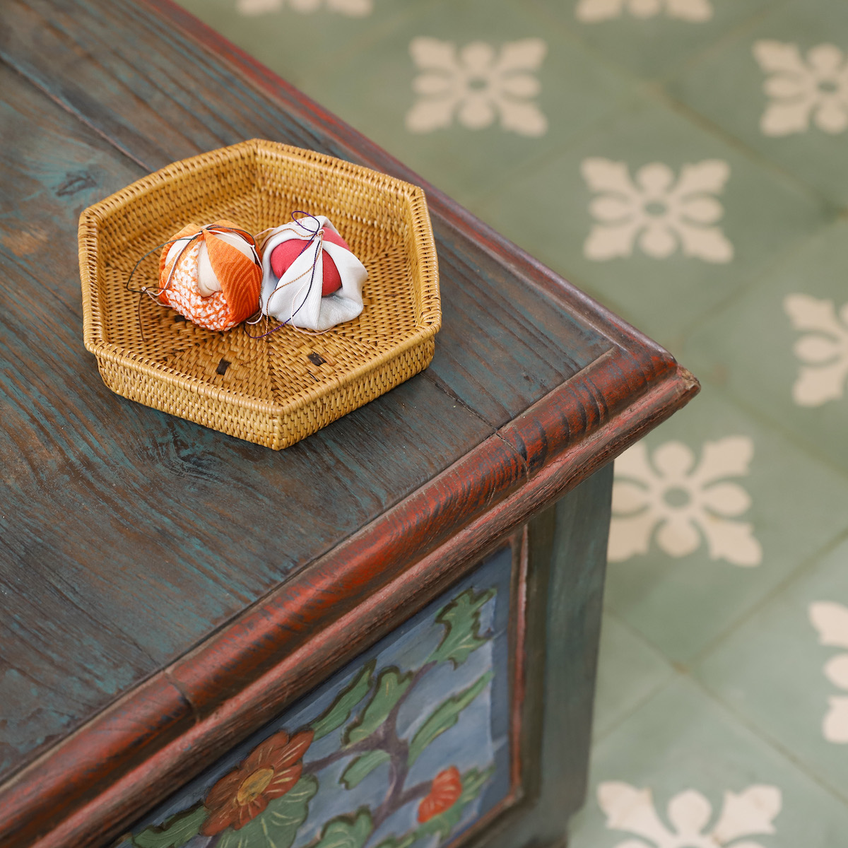 六角形Mサイズ (TRY320) Rosily(ロージリー) バリ島 アタかご雑貨