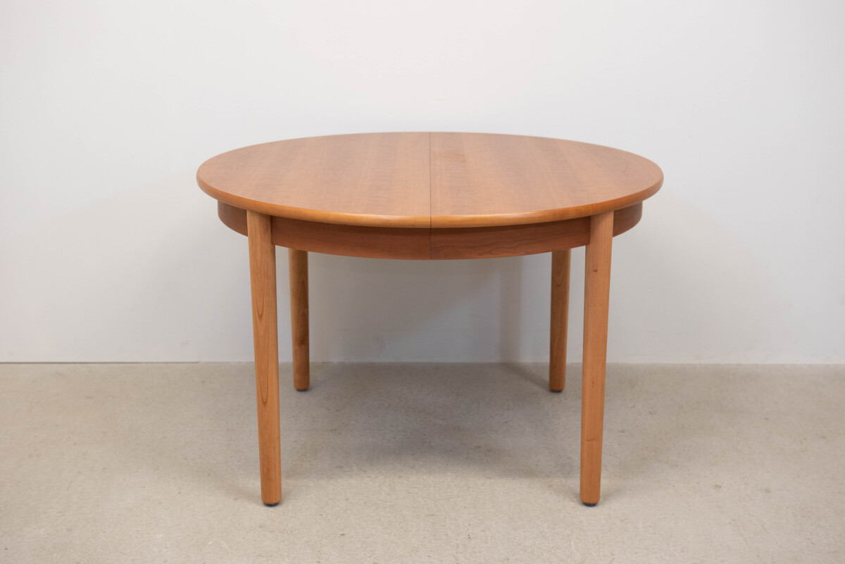 ダイニングテーブル(Φ110) /ラウンドエクステンション/ブラック