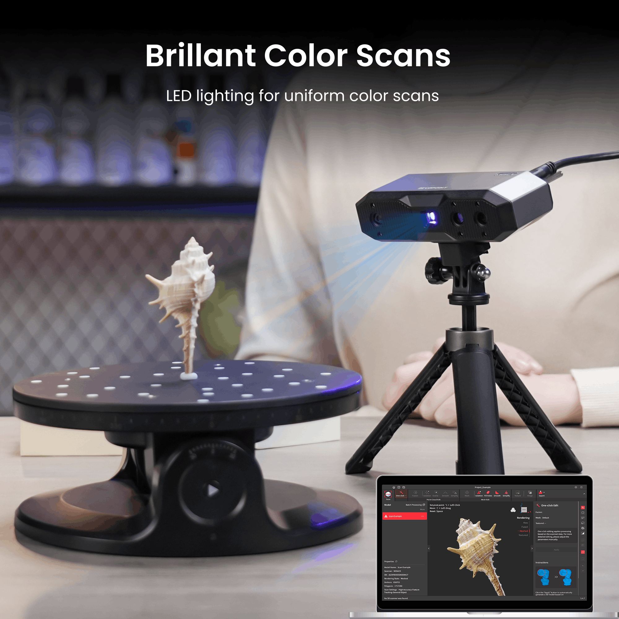 Revopoint MINI 2: Blue Light High-Precision 3D Scanner