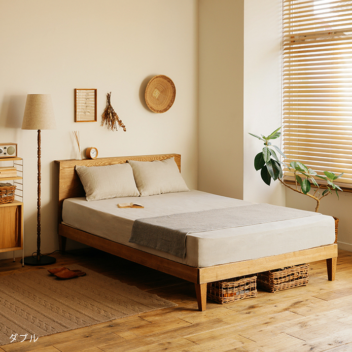 Re:CENO ベッドフレーム 木製ベッド folk セミダブル d2841 木製ベッド
