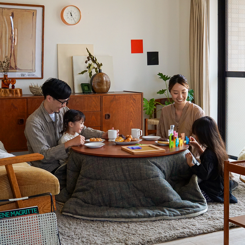 こたつテーブル FAM／RD 円形 直径90cmタイプ ｜家具・インテリア通販