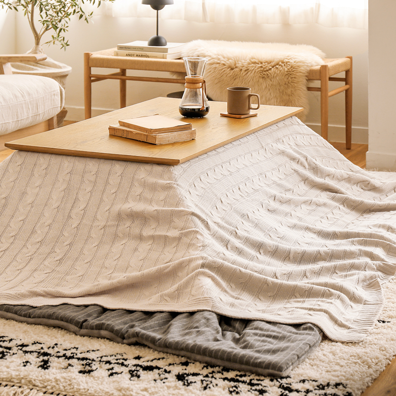 こたつ布団掛けカバー ケーブルニット ｜家具・インテリア通販 Re:CENO