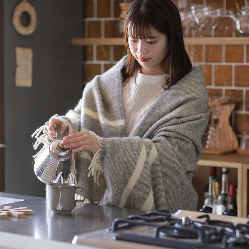 ウールブランケット Silkeborg ダナーヤ ボーダー ｜家具・インテリア