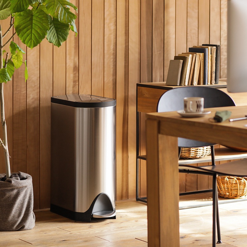 ステップダストボックス simplehuman バタフライ 30Lタイプ ｜家具
