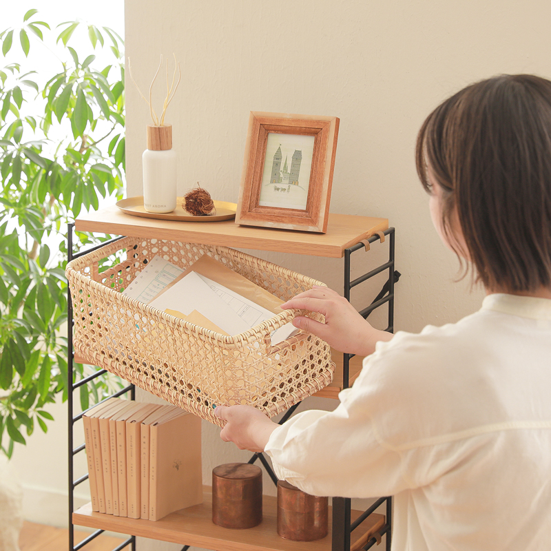 重なるラタンバスケット Weaves ｜家具・インテリア通販 Re:CENO(リセノ)