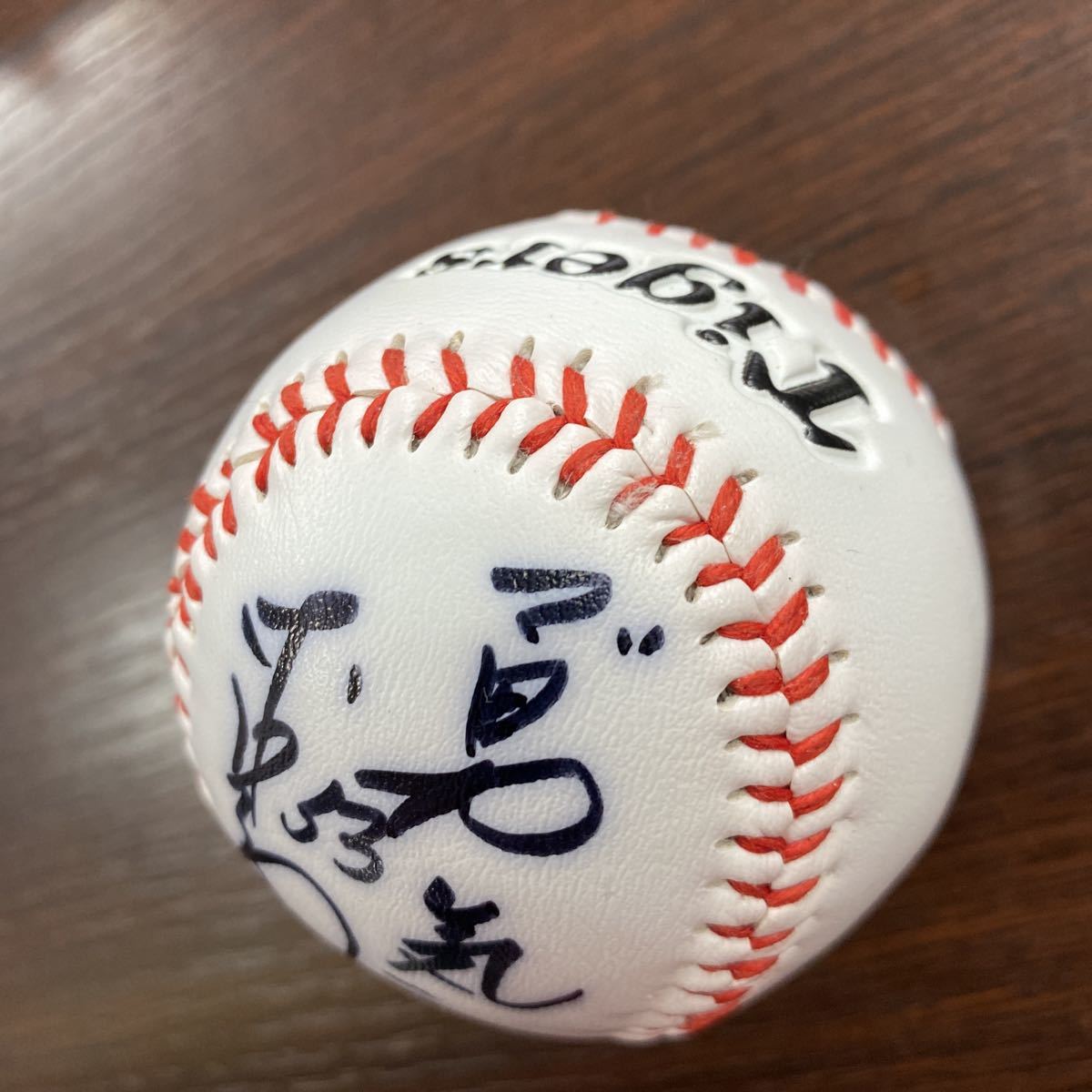 阪神タイガース 赤星憲広選手 53番 直筆サインボール 球団球 球団ロゴ