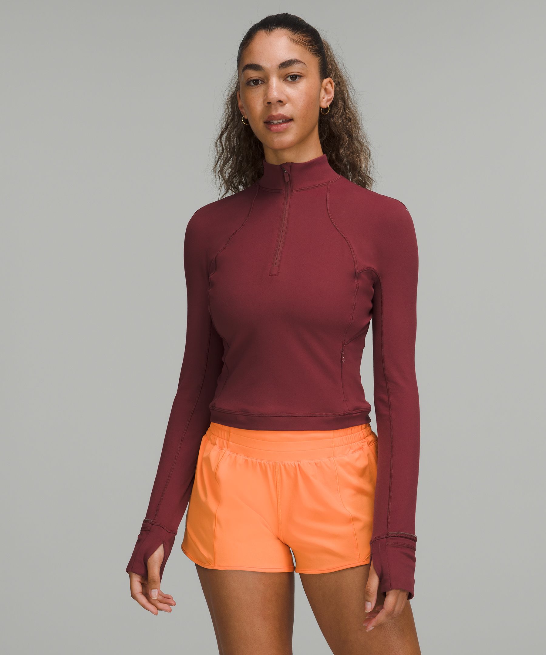 Lululemon + It’s Rulu Run Cropped Half Zip