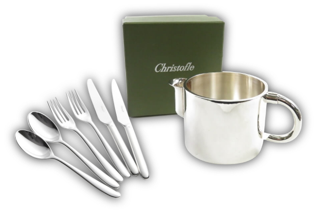 美品 クリストフル アルビ コーヒースプーン 4点 クリストフル