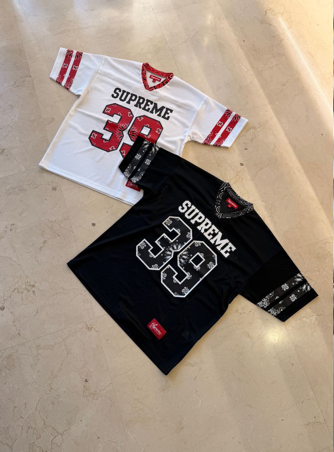Supreme Bandana Football Jersey Black | ResellZone