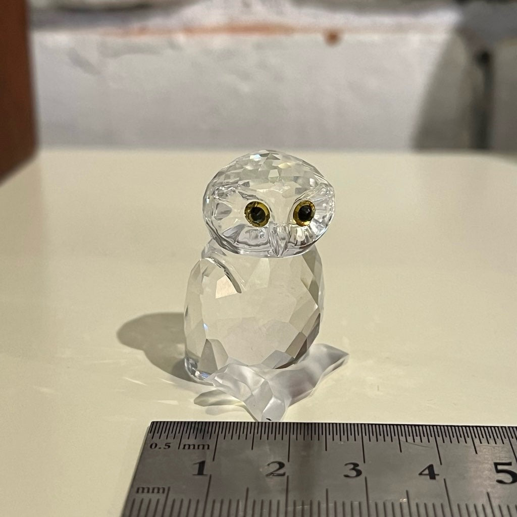 スワロフスキー / SWAROVSKI クリスタルフィギュア フクロウ クリア