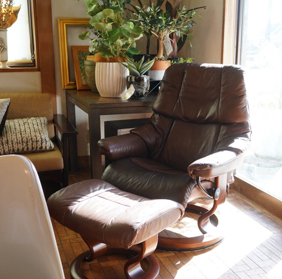 エコーネス / EKORNES ストレスレスチェア＆オットマンセット M レノ