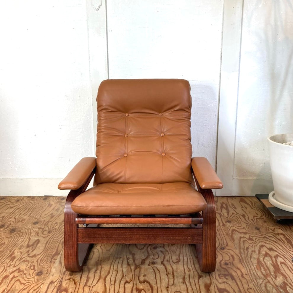 冨士ファニチア FUJI FANITURE リクライニングソファ 1Pソファ 本革