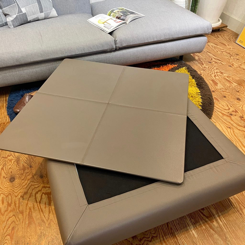 arflex / アルフレックス MIO / ミオ 革張り90テーブル ローテーブル