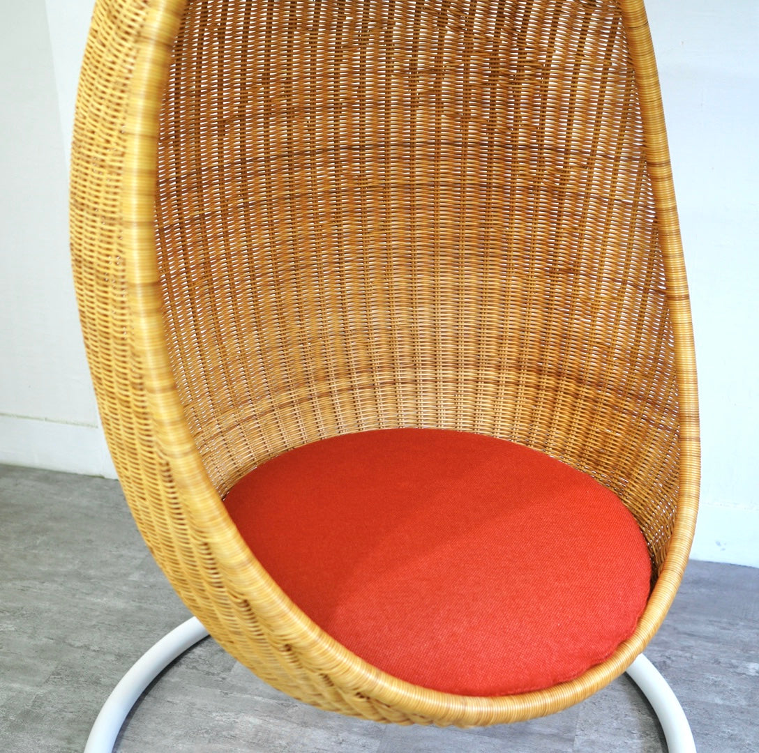 ヤマカワラタン ハンギングエッグチェア&ステンレススタンド ナナ