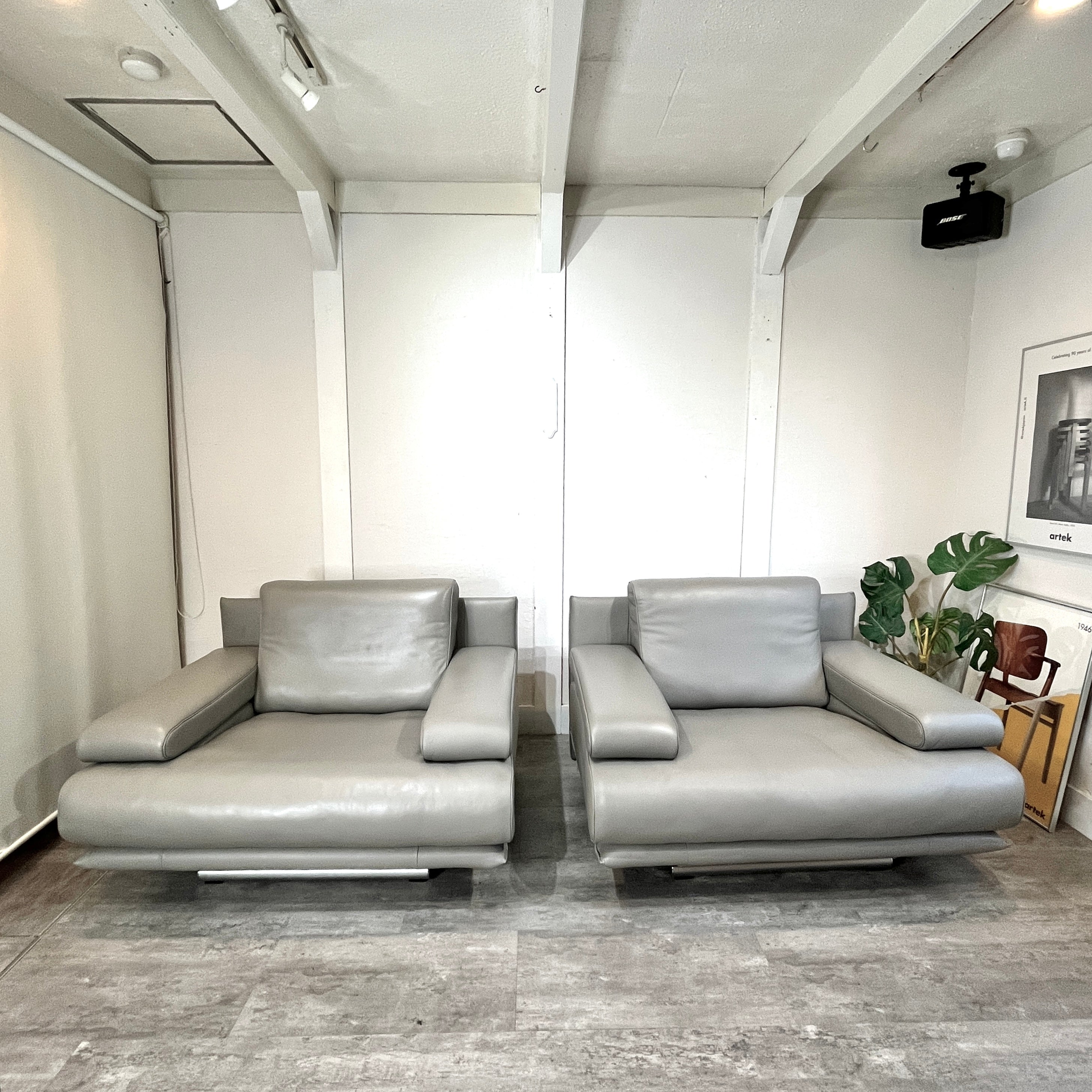 ロルフベンツ / ROLF BENZ 6500 一人掛けソファ 本革 中古