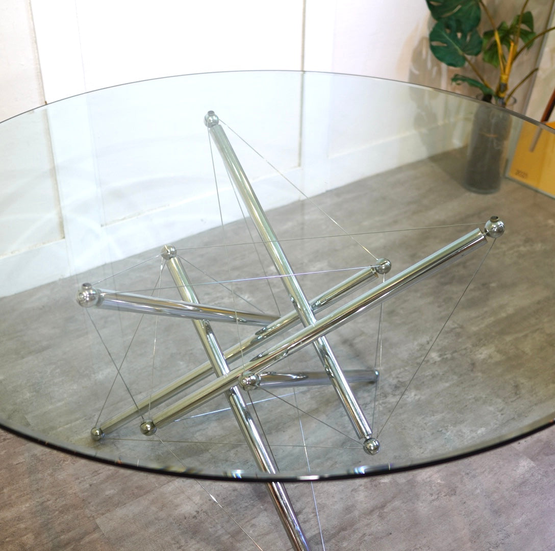 カッシーナ / Cassina 714 ガラステーブル ラウンドダイニングテーブル