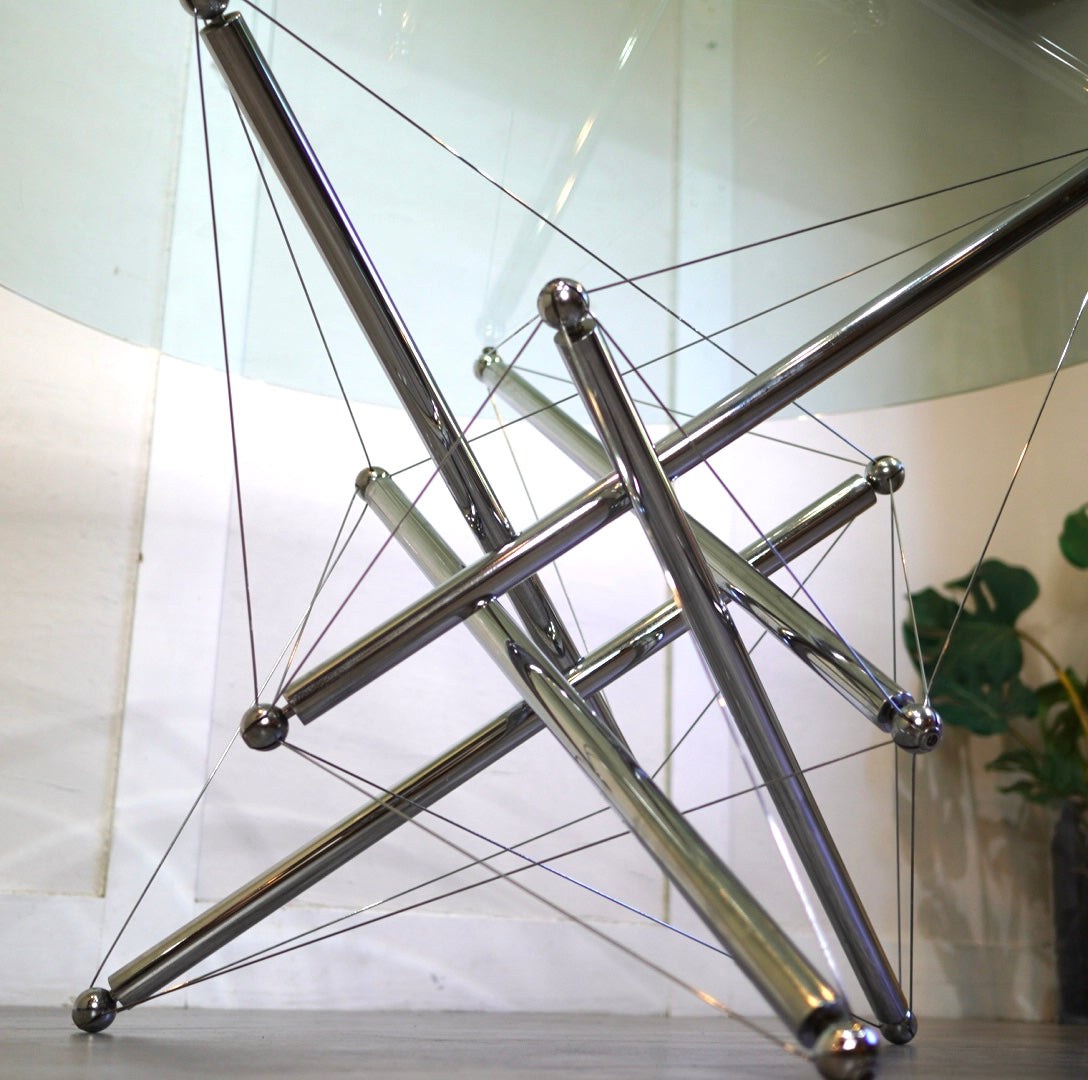 カッシーナ / Cassina 714 ガラステーブル ラウンドダイニングテーブル