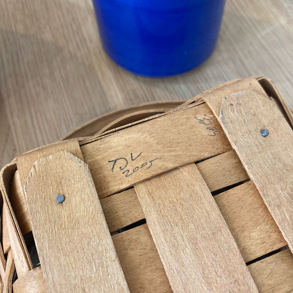 ロンガバーガー / Longaberger バスケット 蓋つきかご 中古