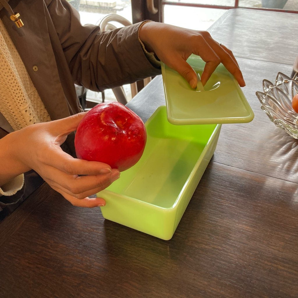 ファイヤーキング / Fire-King 蓋つきキャニスター 食器 ヴィンテージ