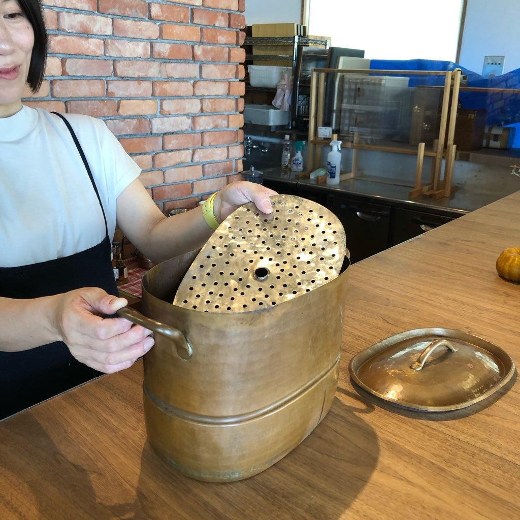 ババグーリ / babaghuri 銅の蒸し器 オーバル型 ヨーガン・レール 中古