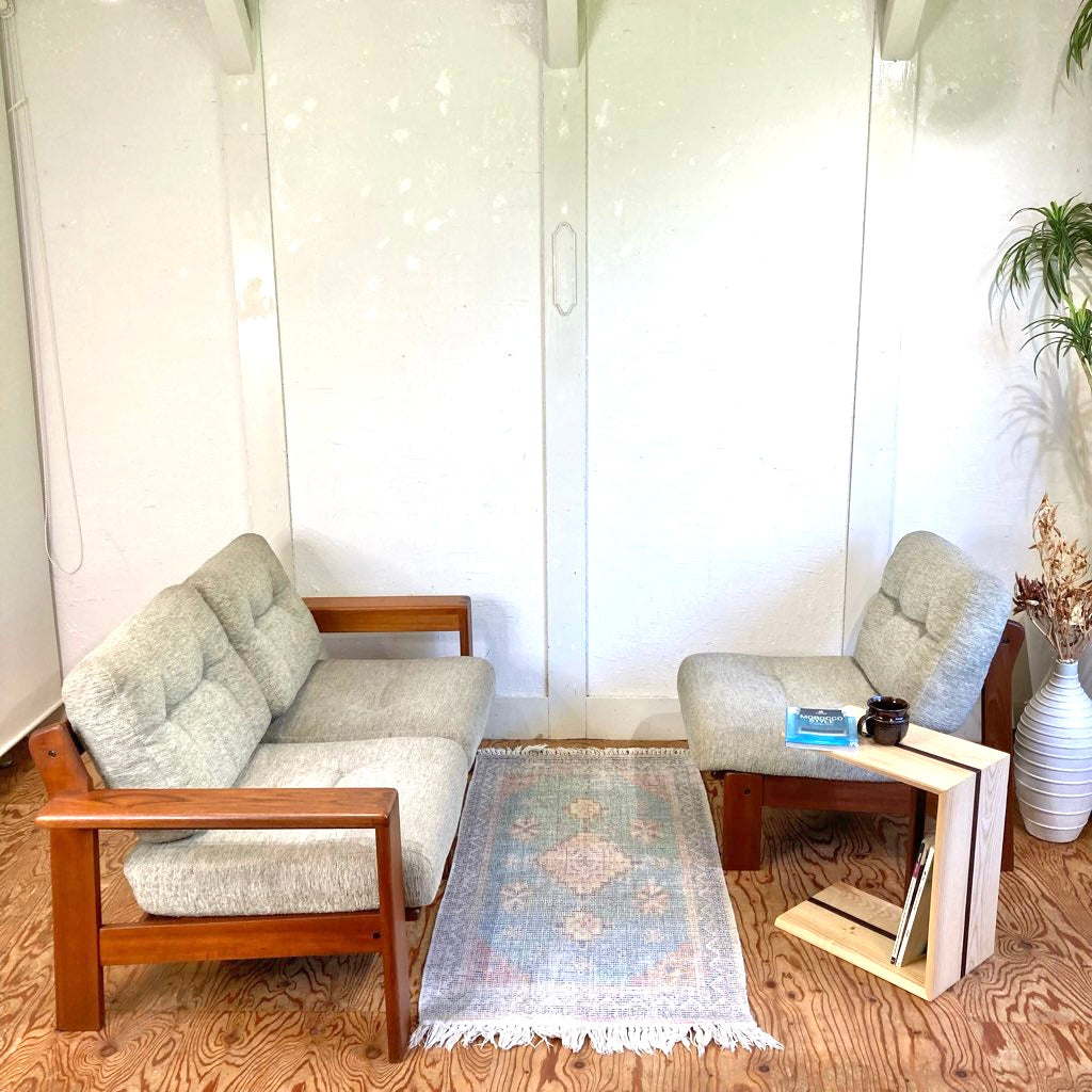 コスガ / KOSUGA 3人掛け セパレート アームソファ チーク材 ジャパン